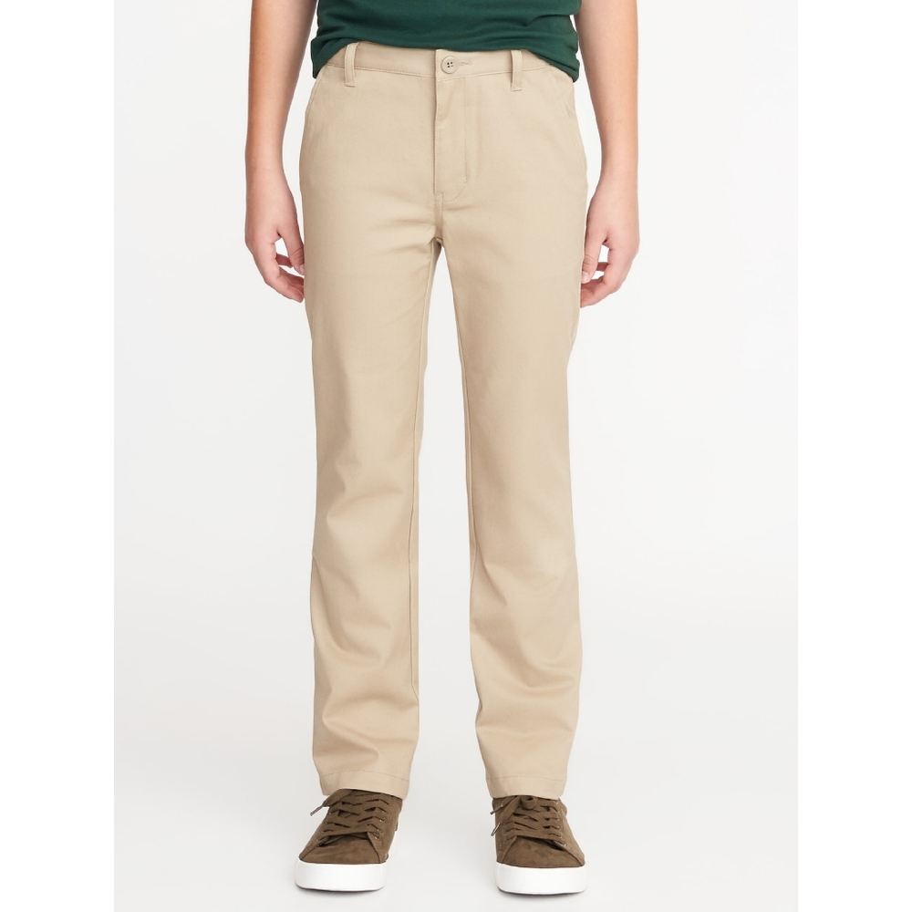 Old Navy Boys Khaki Straight Leg Chino Pants
